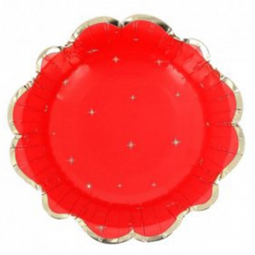 Taças Vermelho Dourado